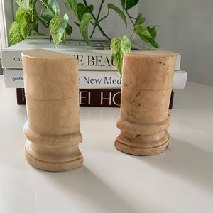 Vintage Marble Book Ends